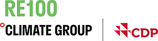ロゴ：RE100　The Climate Group