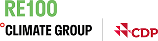 ロゴ:RE100 The Climate Group