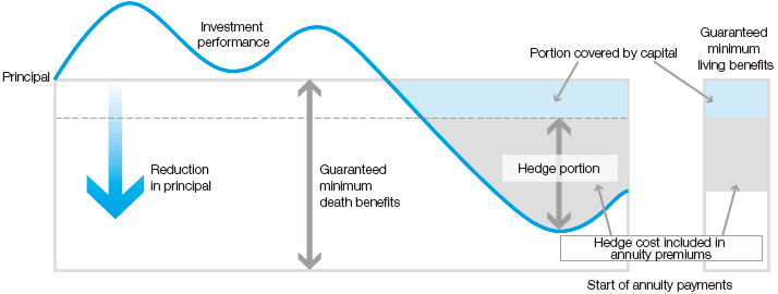 Figure: Illustration of risk management using hedging