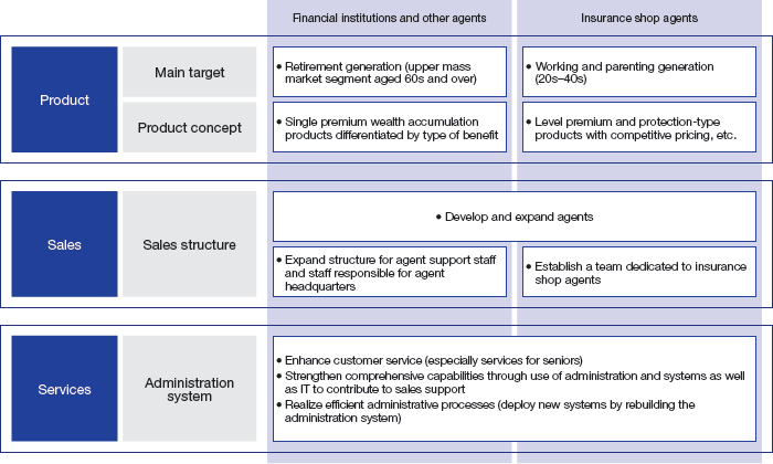 Figure: T&D Financial Life's Marketing Strategy