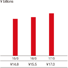 Graph: Protection-type Annualized Premiums of New Policies (Taiyo Life)